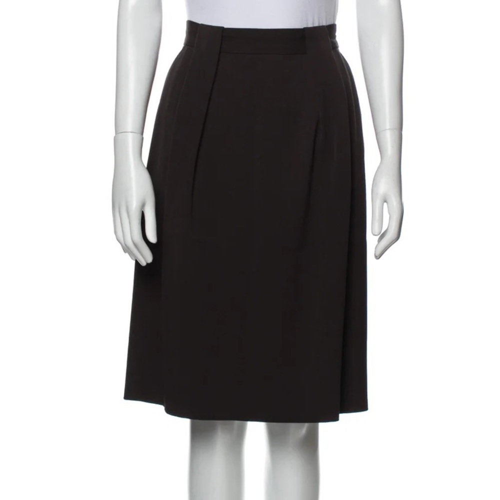 Giorgio Armani Black Skater Skirt